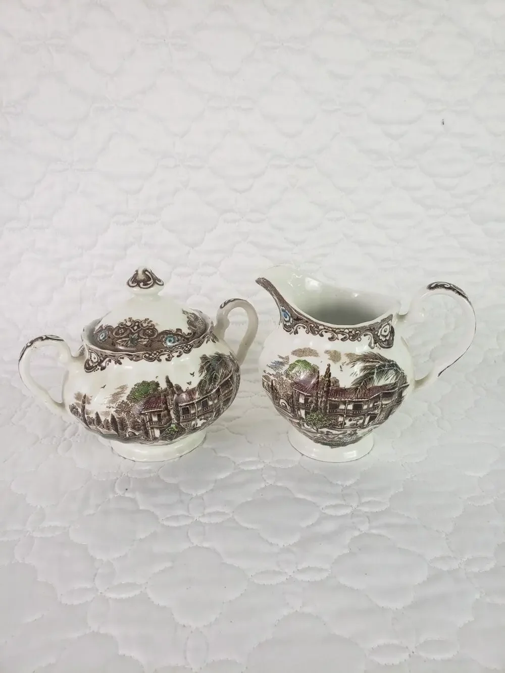 Johnson Brothers Heritage Hall Spanish American Hacienda Cream and Sugar